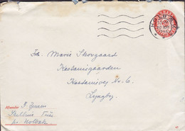 Denmark Postal Stationery Ganzsache Entier (63) 20 Øre Posthorn TMS Cds. HOLBÆK 1946 Kastaniegaarden LYNGBY - Interi Postali