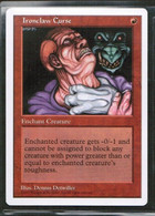 MAGIC The GATHERING  "Ironclaw Curse"---5th EDITION (MTG--116-1) - Other & Unclassified