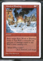 MAGIC The GATHERING  "Word Of Blasting"---5th EDITION (MTG--116-2) - Autres & Non Classés