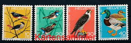 SCHWEIZ Mi. Nr. 960-963 Pro Juventute: Einheimische Vögel - MNH - Nuevos
