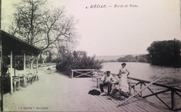 Médan - Bords De Seine - CPA Animée - Medan