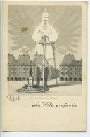 CPA  Militaria  08  CHARLEVILLE VILLE PROFANEE Illustration Bréval  Guillaume Dominant La Ville 1915 - Guerre 1914-18