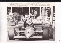 FORMULA 1 - MICHELE ALBORETO SU FERRARI - FRANCORCHAMPS 1985 - FOTO ORIGINALE 17,5X24 CM  CIRCA- - Automobile - F1