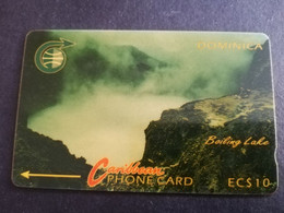 DOMINICA / $10,- GPT CARD  4CDMA  BOILING LAKE       Fine Used Card  ** 6289 ** - Dominique