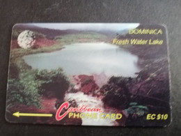 DOMINICA / $10,- GPT CARD  6CDMB  FRESCH WATER  LAKE       Fine Used Card  ** 6290 ** - Dominique