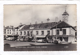 CPSM :  14 X 9  -  THE  TOWN  HALL  AND  MARKET PLACE ,  CARLISLE - Carlisle