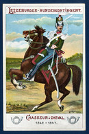 Luxembourg. Letzeburger-Bundeskontingent. Chasseur à Cheval. (1842-1847). Illustration Louis Kuchmann - Régiments