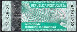 Fiscal/ Revenue, Portugal - Tabac/ Tobacco Tax, Imposto Sobre Tabaco - |- Continente, 2016 - Used Stamps