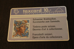 Schweiz; Telefonkarte, Taxcard 10,- SFr, Motiv Europa-Marke, Unbenutzt - Stamps & Coins