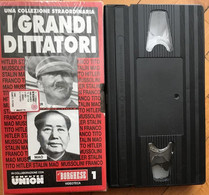 VHS - I Grandi Dittatori - Hitler - Mao - Borghese - Usato - Documentari