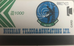 NIGERIA  - Recharge  - Magnétique  -  NIGERIAN TELECOMMUNICATIONS LTD. -  N 1.000 - Nigeria