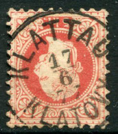 AUSTRIA 1874 Franz Joseph 5 Kr. Fine Print Used With Klattau/Klatovy  Postmark.  Michel 37 II - ...-1918 Prefilatelia