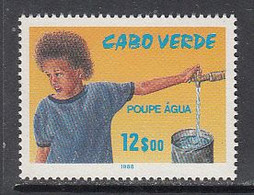 1988 Cape Verde Water Conservation Environment  Complete Set Of 1  MNH - Cap Vert