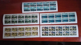Sealand Sea Pictorial Set, Imperforated Minisheets Of 10, Mint Never Hinged - Unclassified