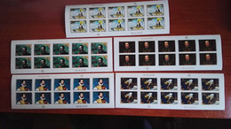 Sealand Famous People Set, Imperforated Minisheets Of 10, Mint Never Hinged - Autres & Non Classés