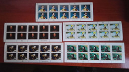 Sealand Famous People Set, Perforated Minisheets Of 10, Mint Never Hinged - Other & Unclassified