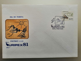 Portugal Cachet Commémoratif Expo Philatelique Tourisme Turipex Portimão Algarve 1981 Tourism Stamp Expo Event Postmark - Flammes & Oblitérations