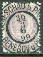 AUSTRIA 1896 Franz Joseph 1 G.. Used  With Benešov Postmark.  Michel 67 - ...-1918 Vorphilatelie