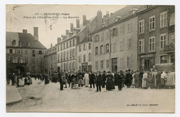 Senones Vosges( 88 ) Place De L'hôtel De Ville. Le Marché. " Commerce De Nouveautés " Carte Très Animée. - Senones