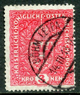 AUSTRIA 1917 Arms 3 Kr.. Used  With Böhm. Liepa (Česka Lipa) Postmark.  Michel 205 I - ...-1918 Vorphilatelie