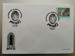 Portugal Cachet Commémoratif Expo Philatelique Porto 1983 Stamp Expo Event Postmark - Flammes & Oblitérations