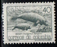 A903J-COLOMBIA- 1988 - MNH - MI#: 1741. SEA COW - TRICHECHUS MANATUS - Colombia
