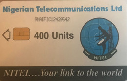 NIGERIA   -   Phonecard  -  Nigerian Telecommunications Ltd - 400 Units  -  Différent Ship - N° De Série - Nigeria