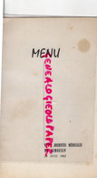 87- LIMOGES- MENU 5 JOURNEES MEDICALES LIMOUSIN-24 JUIN 1962- RESTAURANT TRAITEUR BONNICHON- MEDECIN MEDECINE-STROGONOFF - Menu