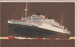 UK -  Cunard White Star GEORGIC Artcard - Passagiersschepen