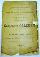 Liv. 653. Registre De Population Arrondissement Dendermonde Canton Wetteren De 1938 à 1940. 68 Pages - Historical Documents