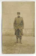 Carte Photo Militaria Guerre 14-18 - Soldat 19e , Baïonnette - Uniformes