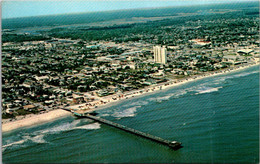 Florida Jacksonville Beach Aerial View With Fishing Pier - Jacksonville