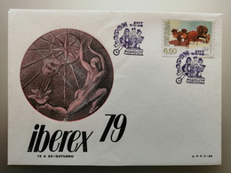 Portugal Cachet Commémoratif Expo Philatelique Iberex Porto 1979 Philatelic Expo Event Postmark - Flammes & Oblitérations