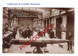 Fabrique De TORPILLES De SOUS-MARIN-TORPEDO Fabrik-U-BOOT-CARTE Photo All.-Guerre14-18-1 WK-Militaria-Feldpost LABOE- - Sous-marins