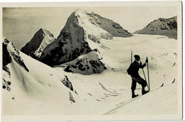 Photo Carte  Jungfraujoch Aufstieg Zur Jungfrau Circulée En 1939 - BE Berne