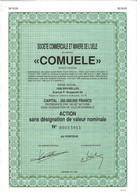 Titre Ancien- Sté Commerciale Et Minière De L' Uele "COMUELE" - Titre De 1989 - Afrika