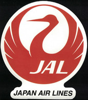 Autocollant JAL Japan Air Lines Airlines Compagnie Aérienne - Stickers