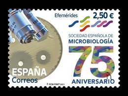 Spain 2021 Mih. 5578 Spanish Society Of Microbiology MNH ** - 2011-2020 Nuevos & Fijasellos