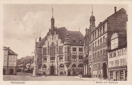 AK Helmstedt - Markt Mit Rathaus - Bahnpost Hannover-Leipzig 1929 (58219) - Helmstedt