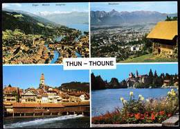 Switzerland Gunten 1979 / Thun - Thoune / Panorama, Lake, Castle / Perle Am  Thunersee / Radio Amateur - Thoune / Thun