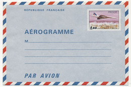 FRANCE => Aérogramme 1,60 Concorde Survolant Paris - Etat Neuf - Aérogrammes