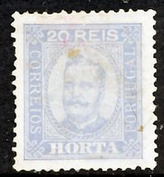 !										■■■■■ds■■ Horta 1892 AF#04 (*) King Carlos Neto 20 Réis Chalky 12,5 (x1994) - Horta