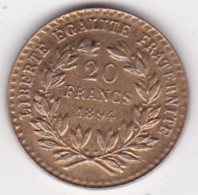 Jeton Bordel à L'effigie Du 20 Francs Or Génie 1894. Laiton Fourré - Brothel Tokens