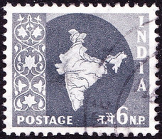 INDIA 1963 QEII 6np Grey SG403 Used - Nuevos