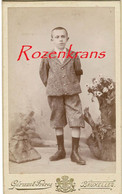 CDV Portrait Carte De Visite Ancienne Photo Old Oude Foto Photographe Geruzet Bruxelles Garcon Boy Enfant Child Kind - Sin Clasificación