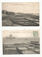 Cp ,17 , BOURCEFRANC LE CHAPUS, Fort , Pointe, Parcs à Huitres, 2 Scans, LOT DE 5 CARTES POSTALES - 5 - 99 Postcards