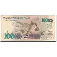 Billet, Brésil, 100,000 Cruzeiros, 1992, Undated, KM:235a, TTB - Brésil