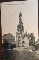 Cpa, Souvenir De Walcourt L'Eglise Petite Animation, Enseigne écuries Pour 20 Chevaux  (éd Lagouge,Photographe à Thuin) - Walcourt