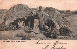 BICHARIS HUTS NEAR ASSUAN / 1907 - Asuán