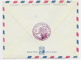 LETTRE FM  AVION POSTE AUX ARMEES 27.9.1960 A.F.N. + VERSO CACHET ROUGE S.A.S DE SEIAR ARRND DE KHENCHELA - Guerra D'Algeria